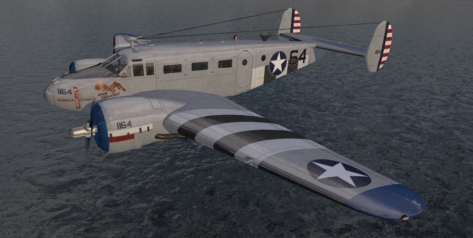 Beechcraft Model-18 C-45 Expeditor 3D model_17