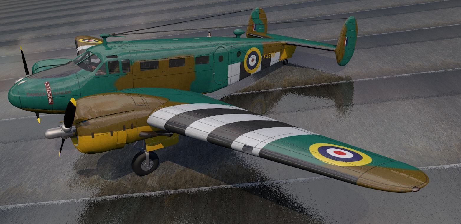 Beechcraft Model-18 C-45 Expeditor 3D model_3