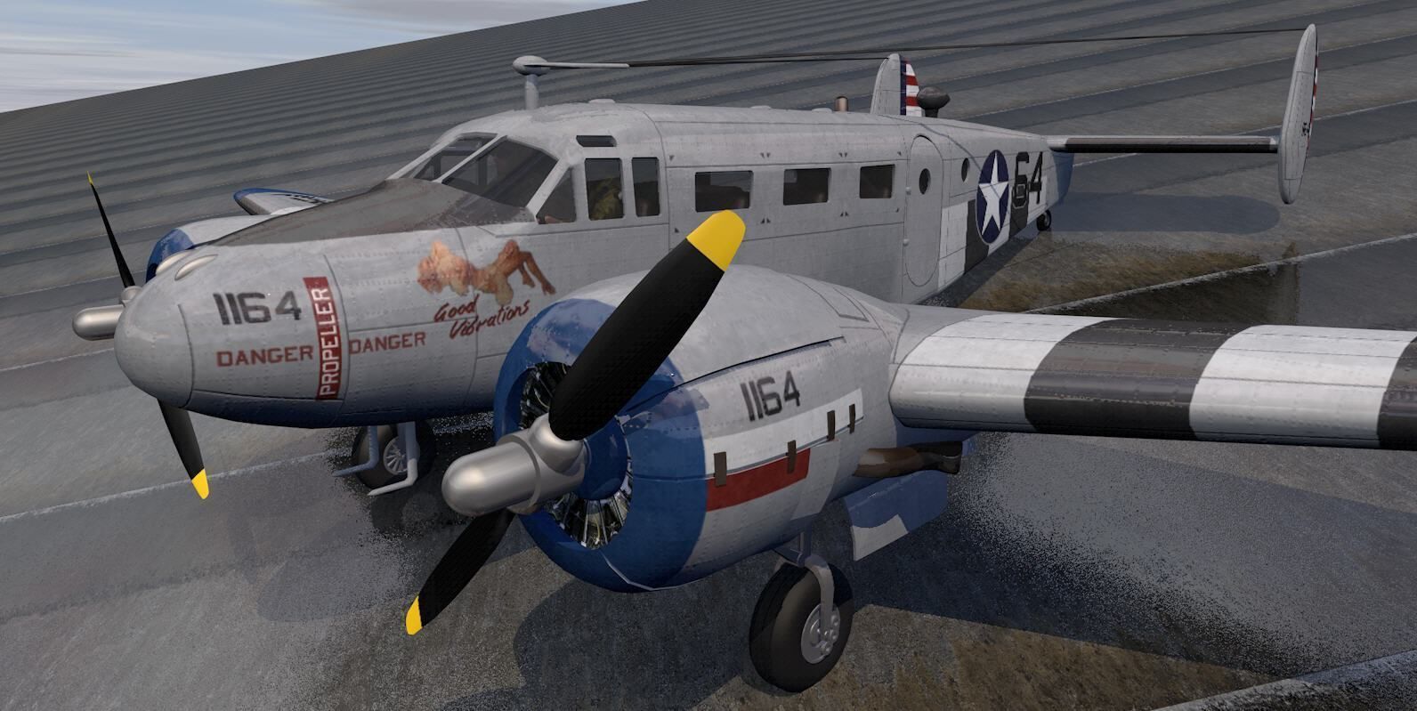 Beechcraft Model-18 C-45 Expeditor 3D model_12
