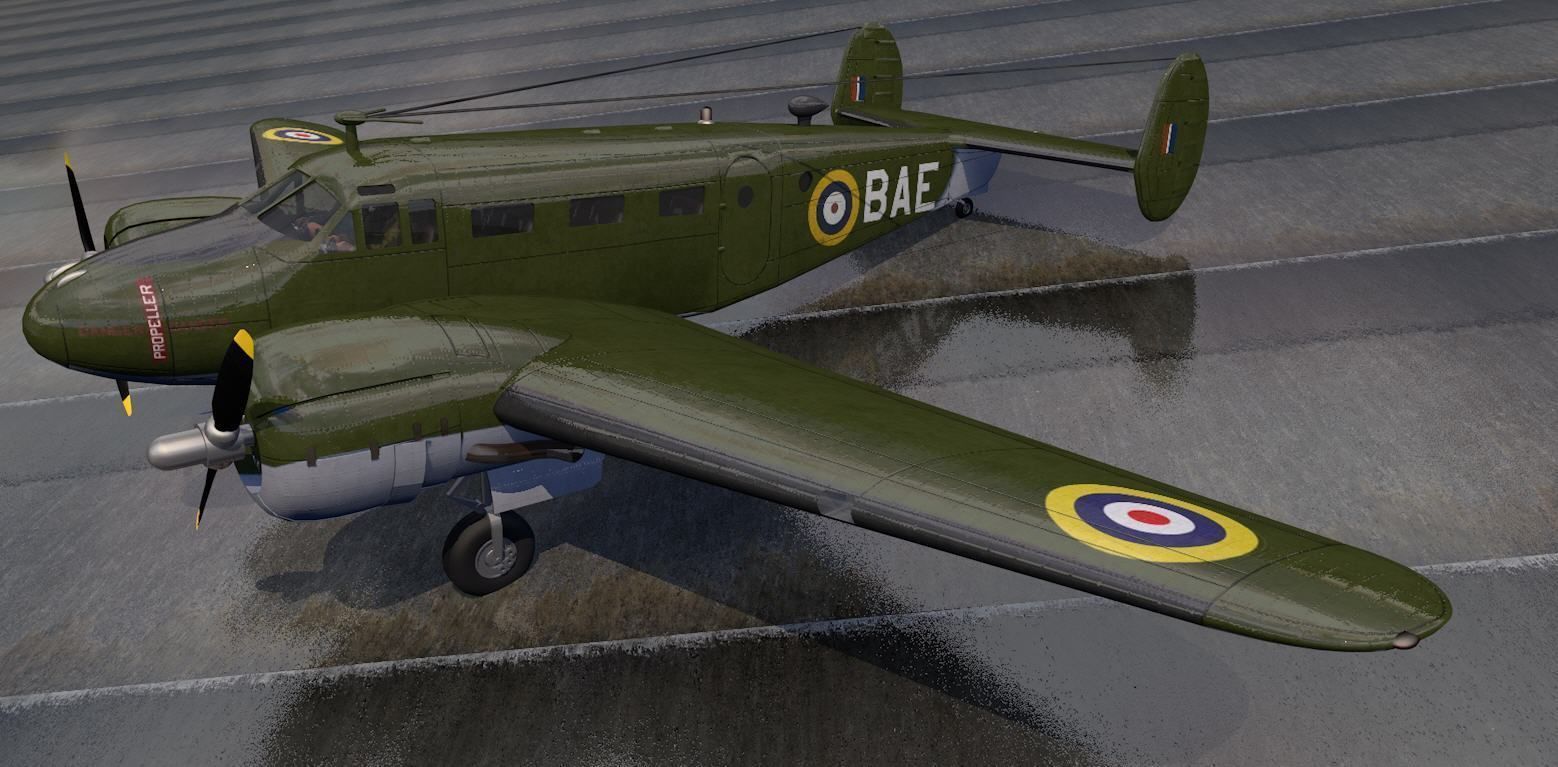 Beechcraft Model-18 C-45 Expeditor 3D model_2