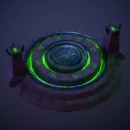 Altar Asset with 2 skins Low-poly 3D model