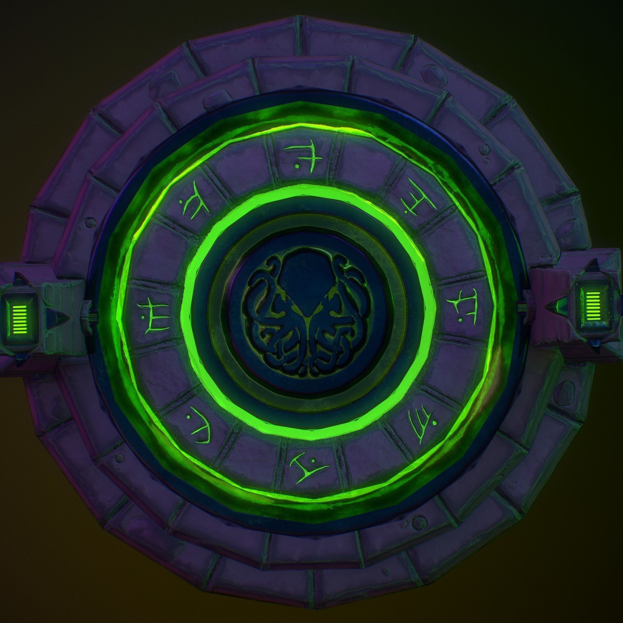 Altar Asset with 2 skins Low-poly 3D model_4