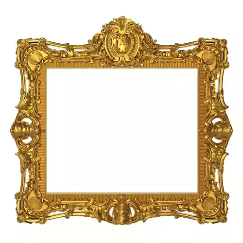 carved frame 3D model