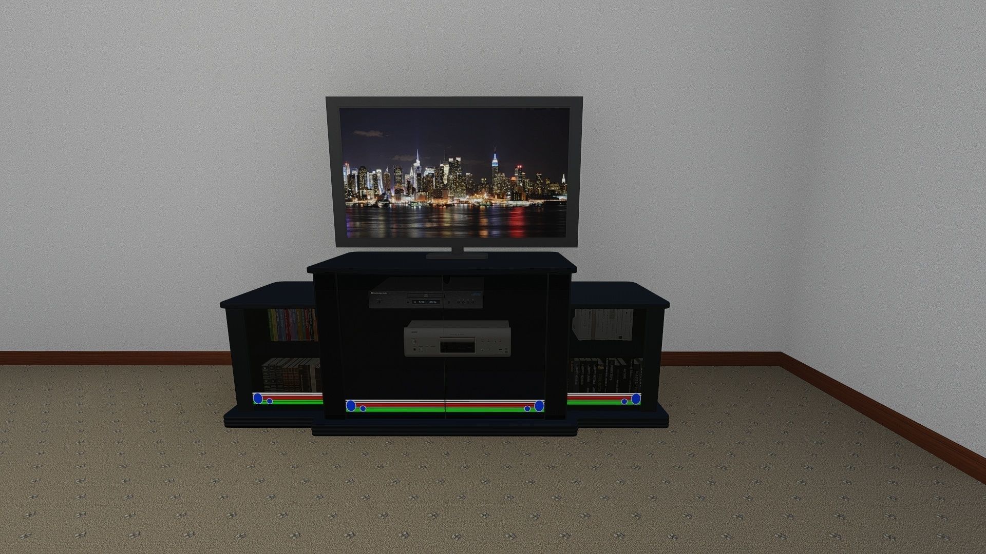 TV Rack 3D model_9