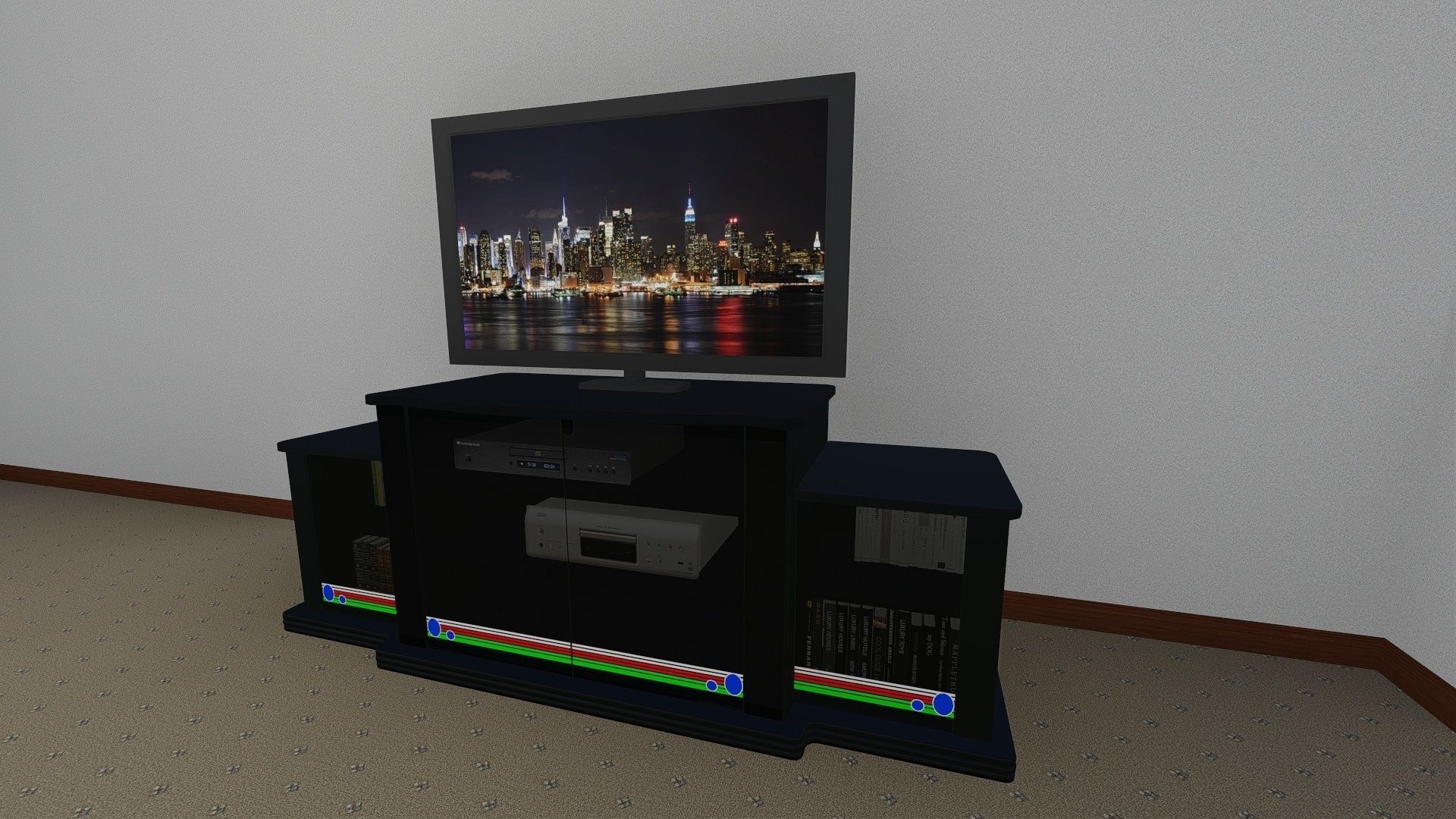 TV Rack 3D model_10