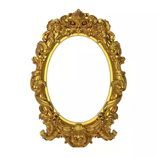 carved frame 3D model