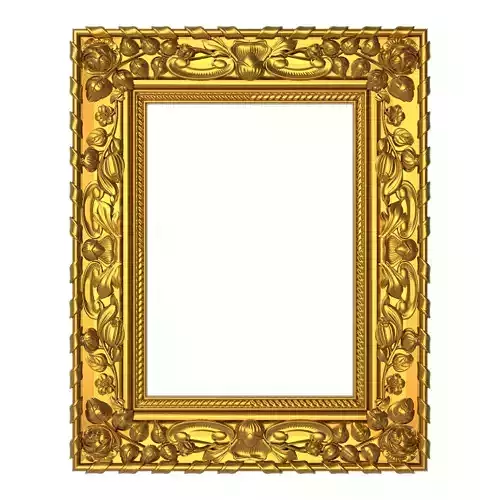 carved frame 3D model