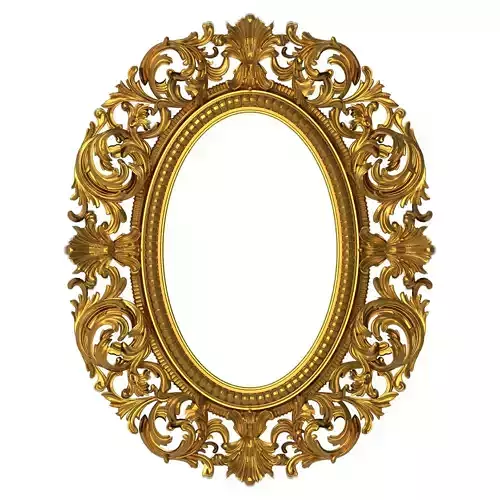 carved frame 3D model