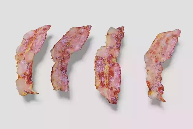 Bacon four strips of