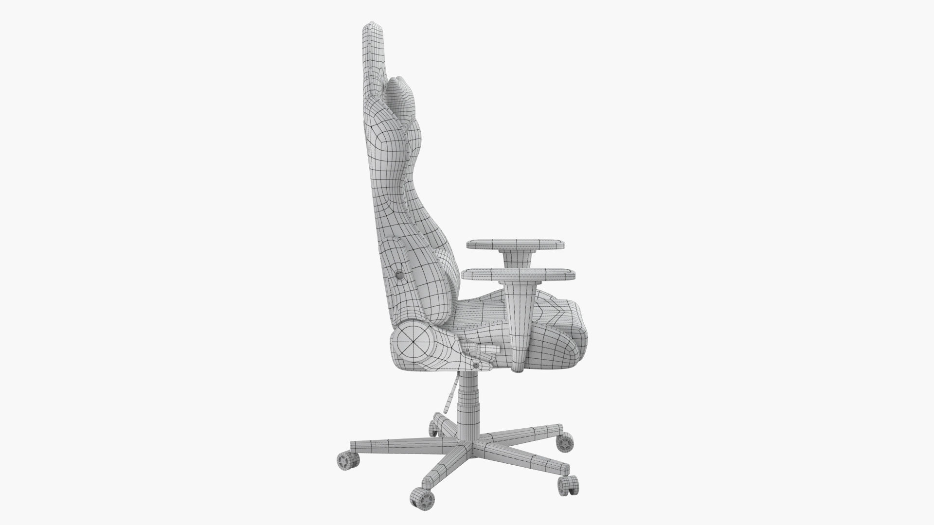 Gaming Chair PBR Low-poly 3D model_11