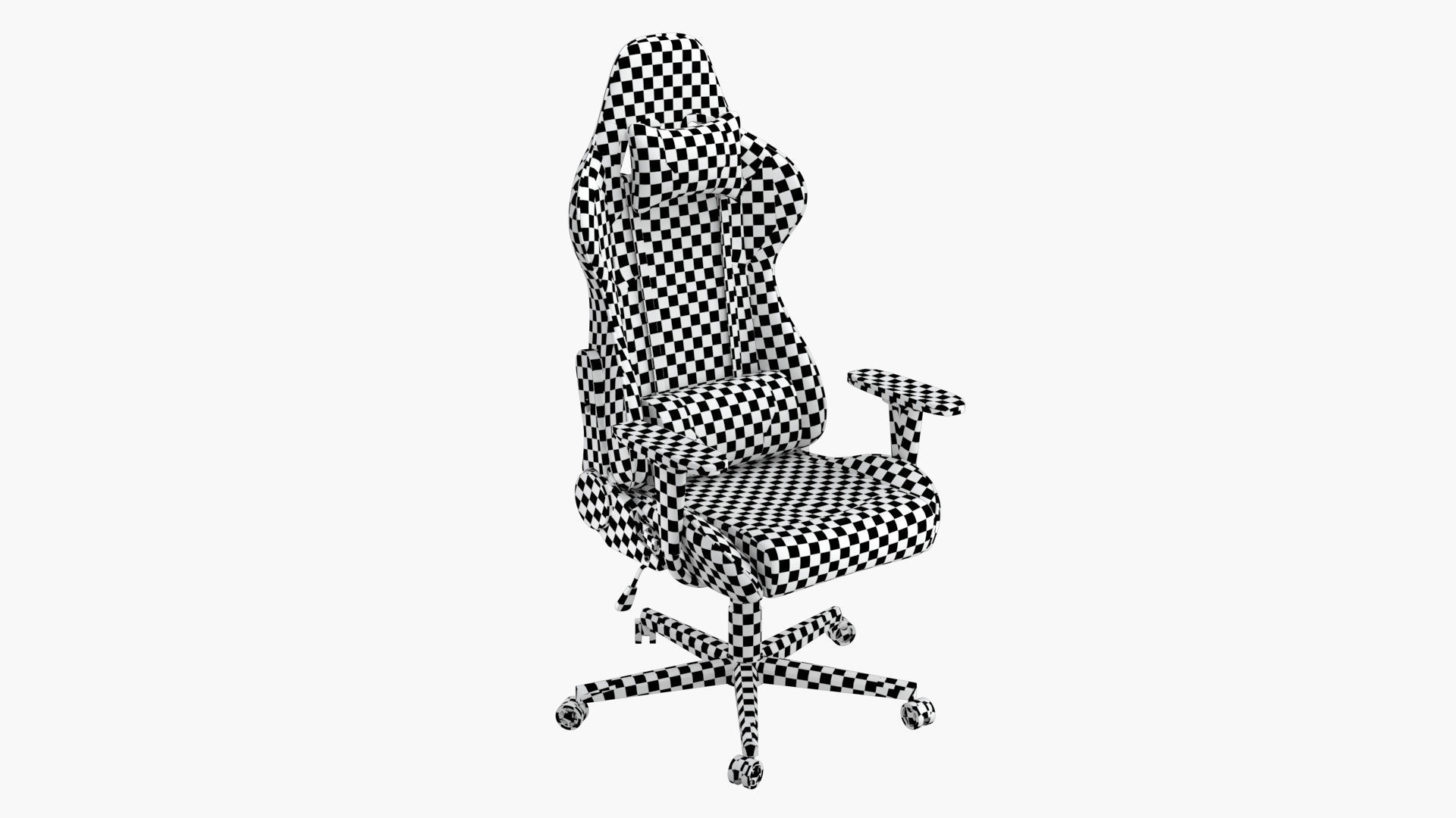 Gaming Chair PBR Low-poly 3D model_15