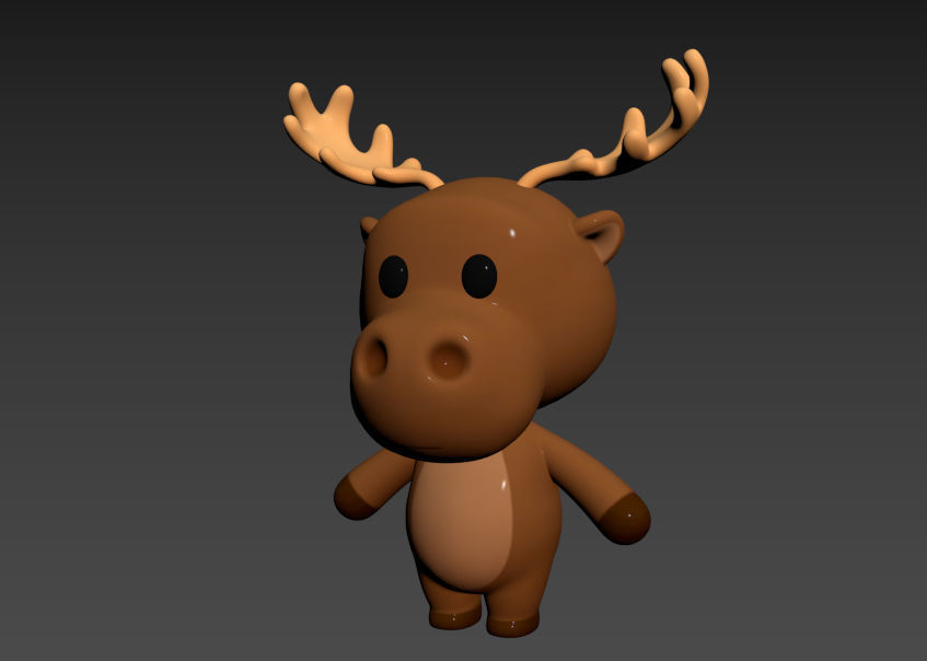 Character034 Moose 3D model_9
