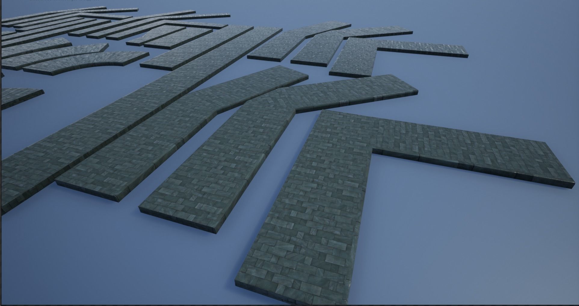 Lowpoly Modular PBR Pavements 4 Low-poly 3D model_18