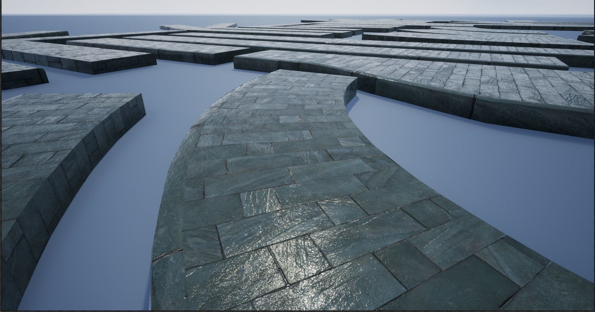 Lowpoly Modular PBR Pavements 4 Low-poly 3D model_13