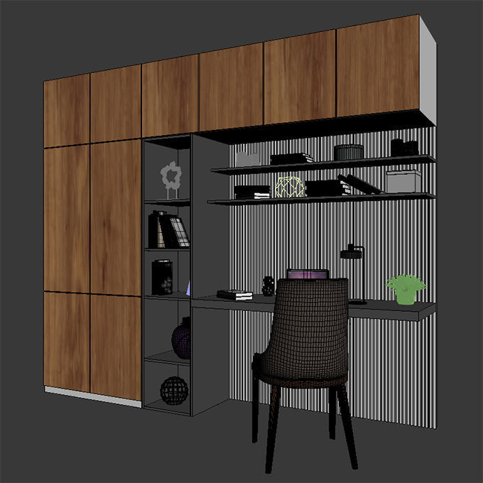 work place 001 3D model_4