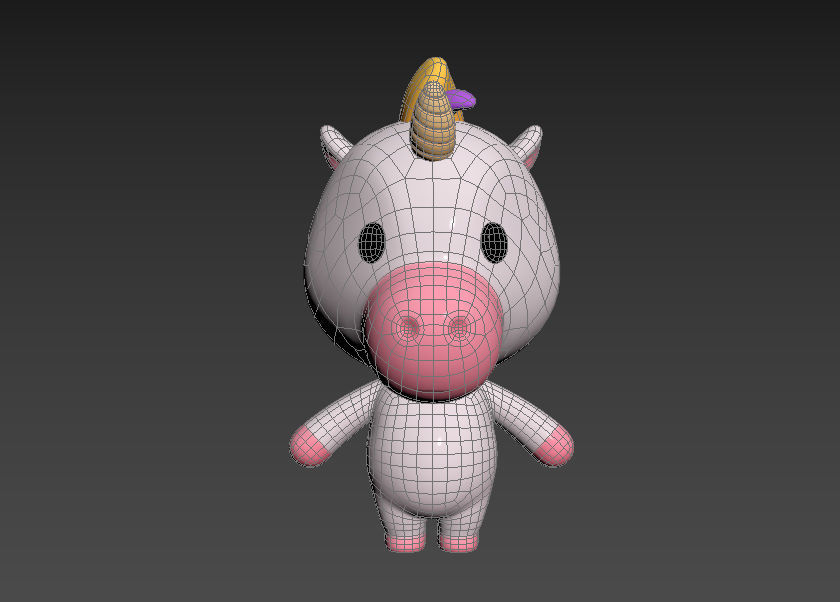 Character035 Unicorn 3D model_12