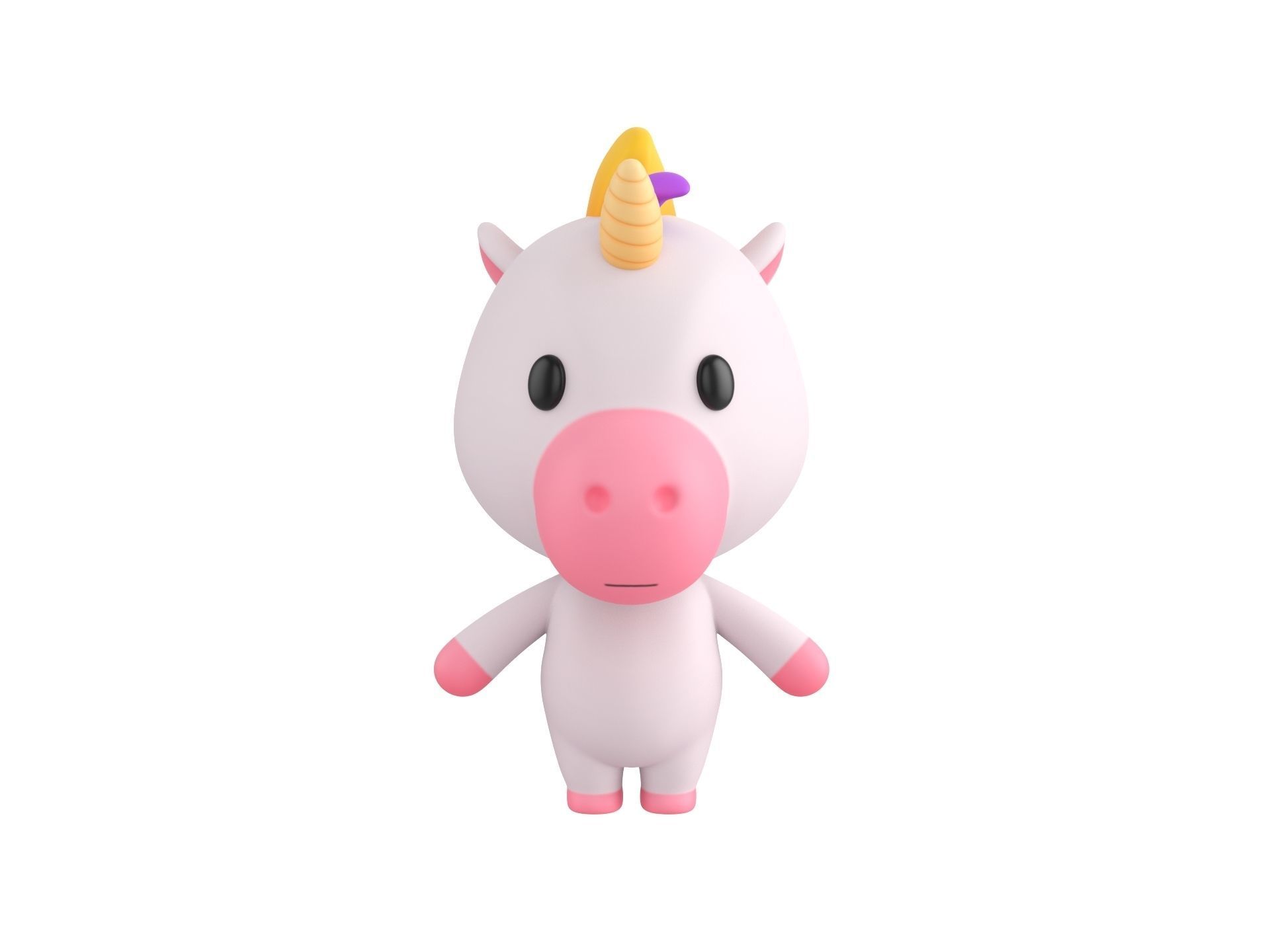 Character035 Unicorn 3D model_1