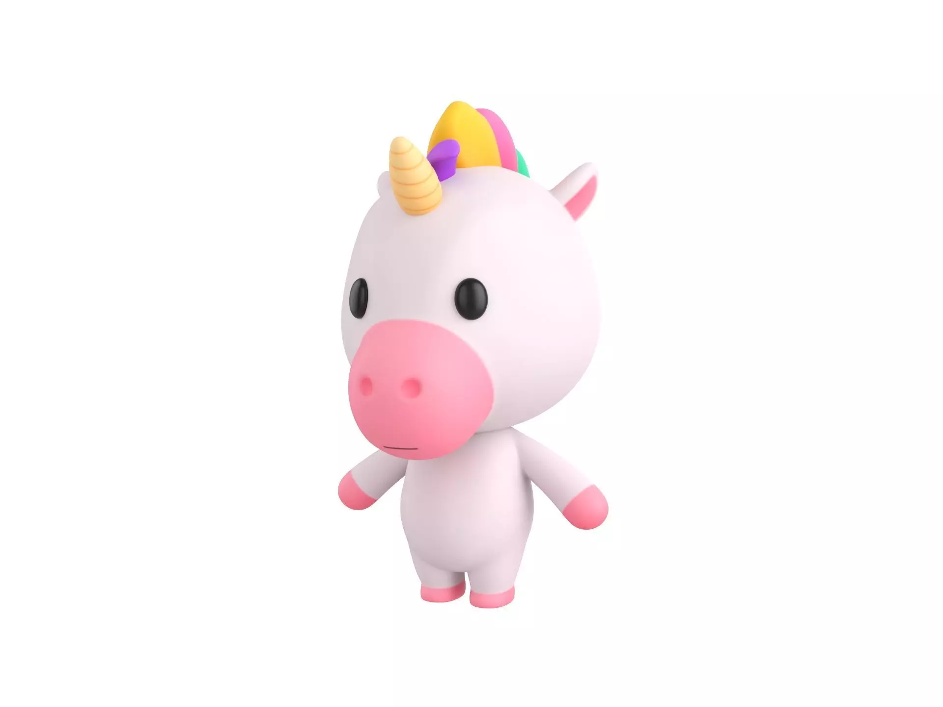 Character035 Unicorn 3D model_0