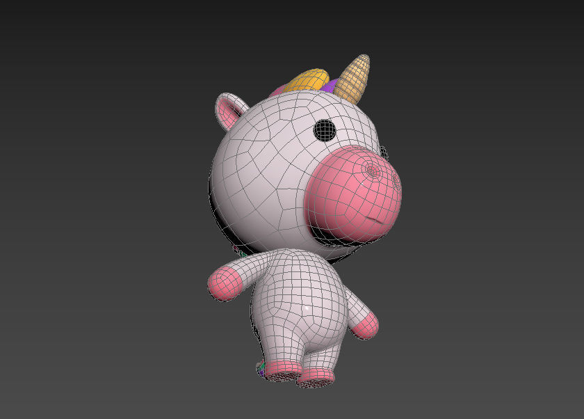 Character035 Unicorn 3D model_13