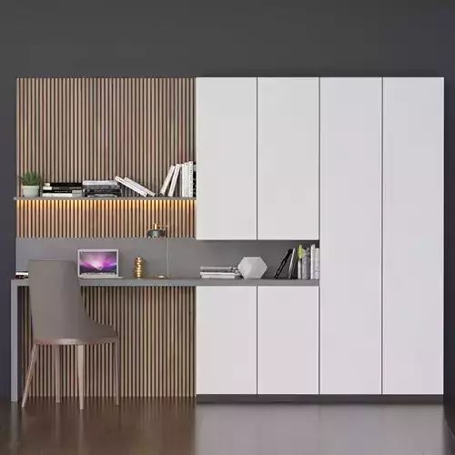 work place 002 3D model