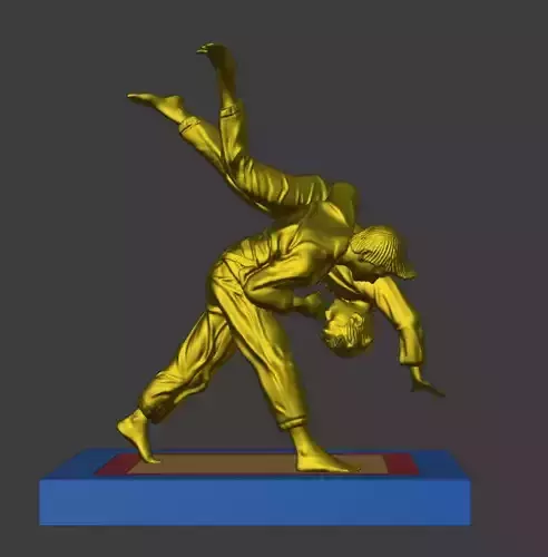 Judoka diorama