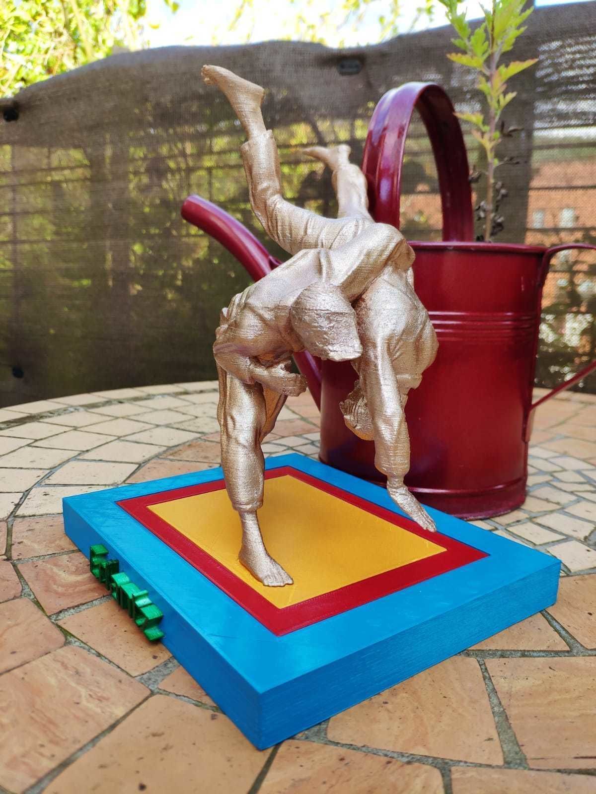 Judoka diorama 3D print model_3