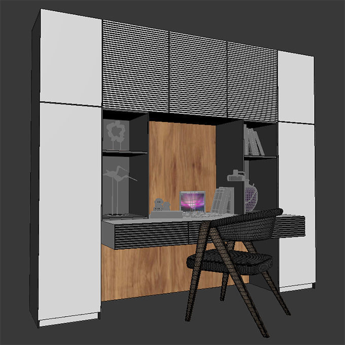 work place 003 3D model_2