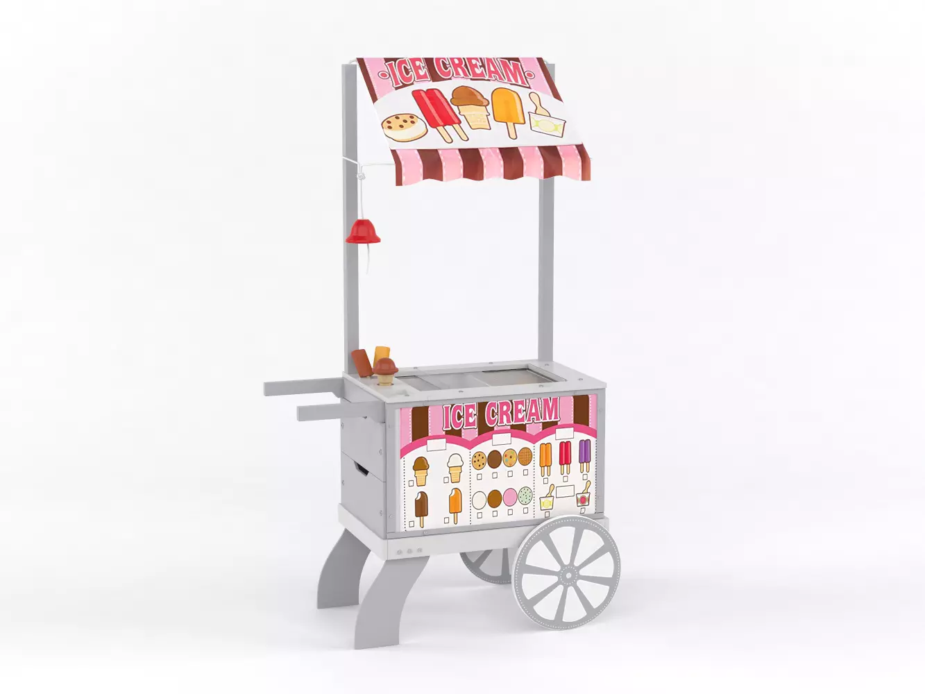 Sweets Food Cart 3D model_0