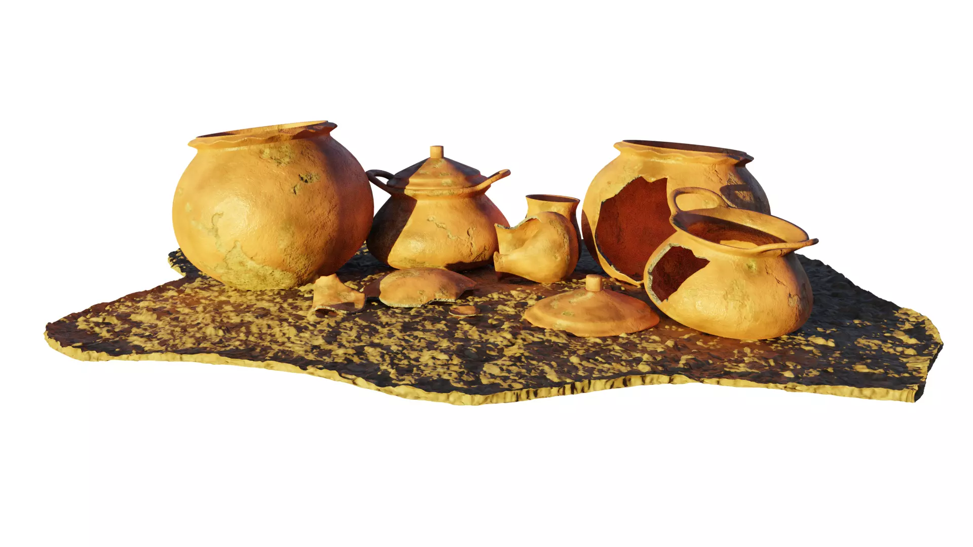 Vases packs 3D model