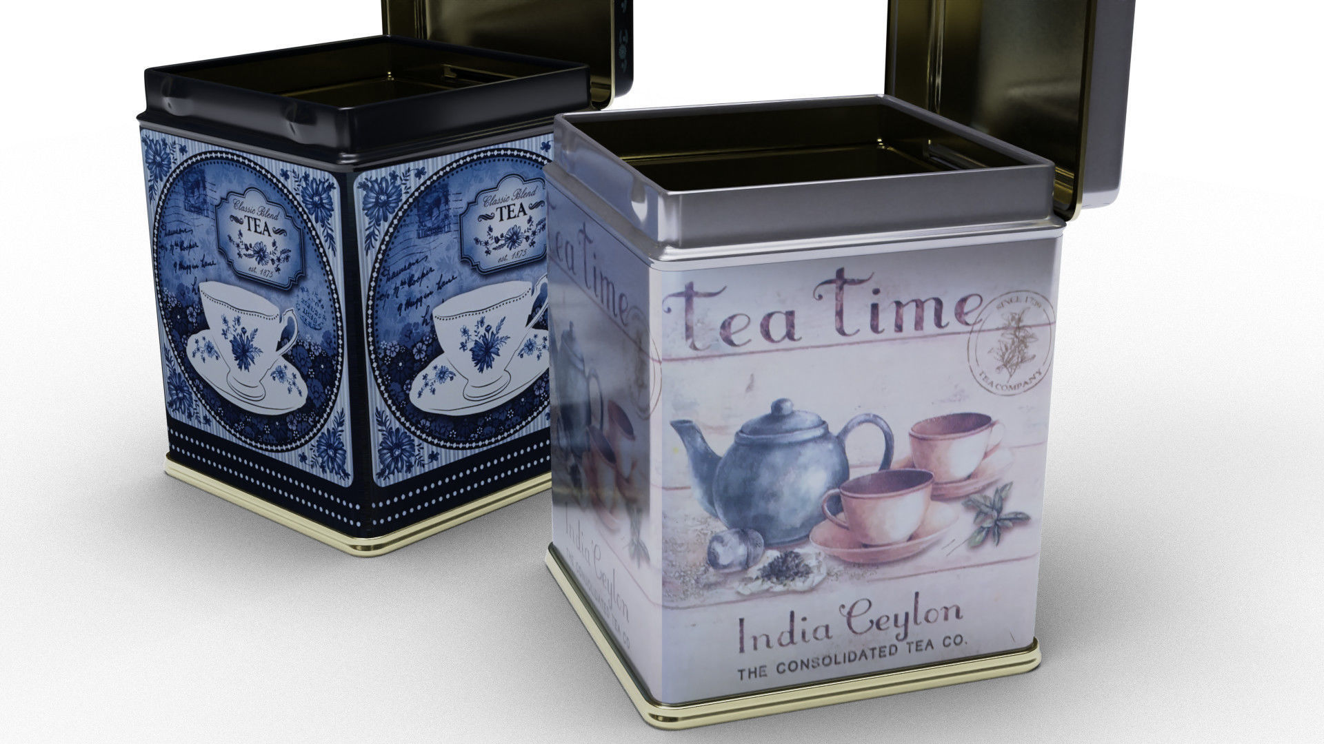 Tin containers 3D model_5