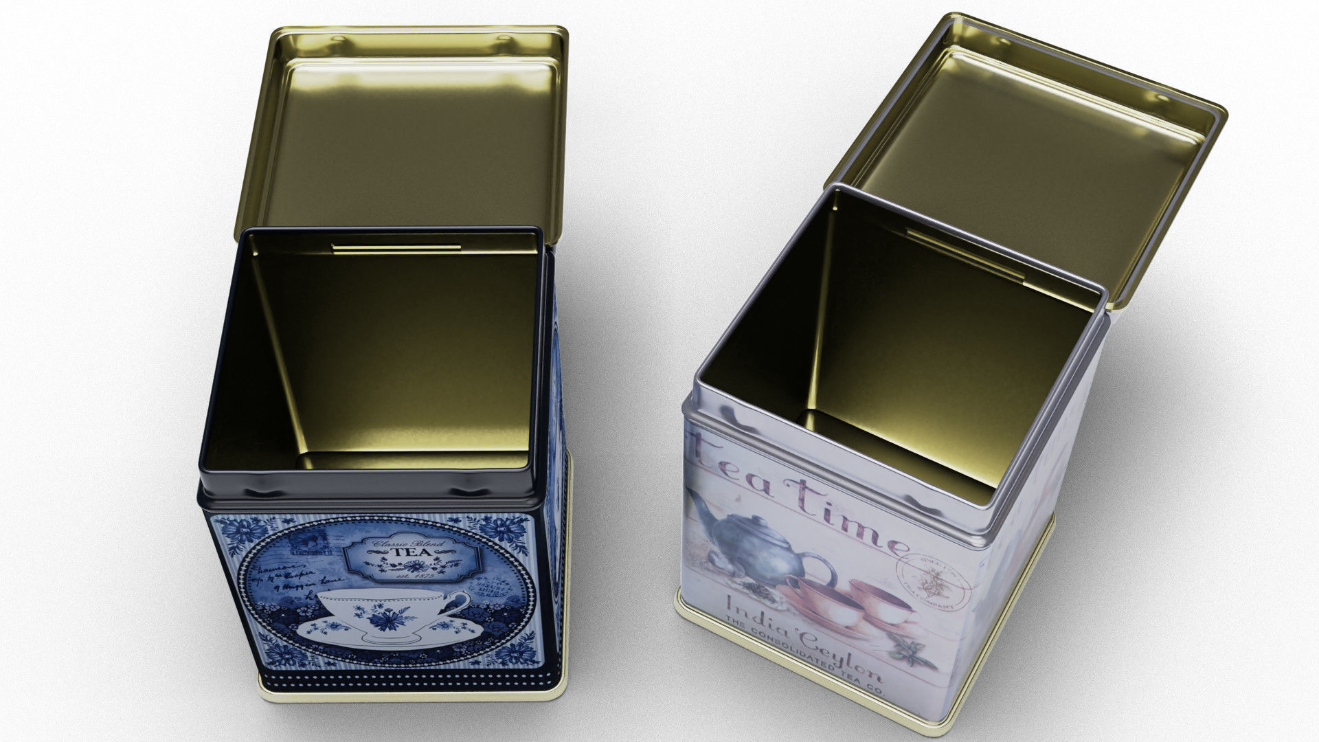 Tin containers 3D model_1