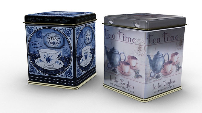 Tin containers 3D model