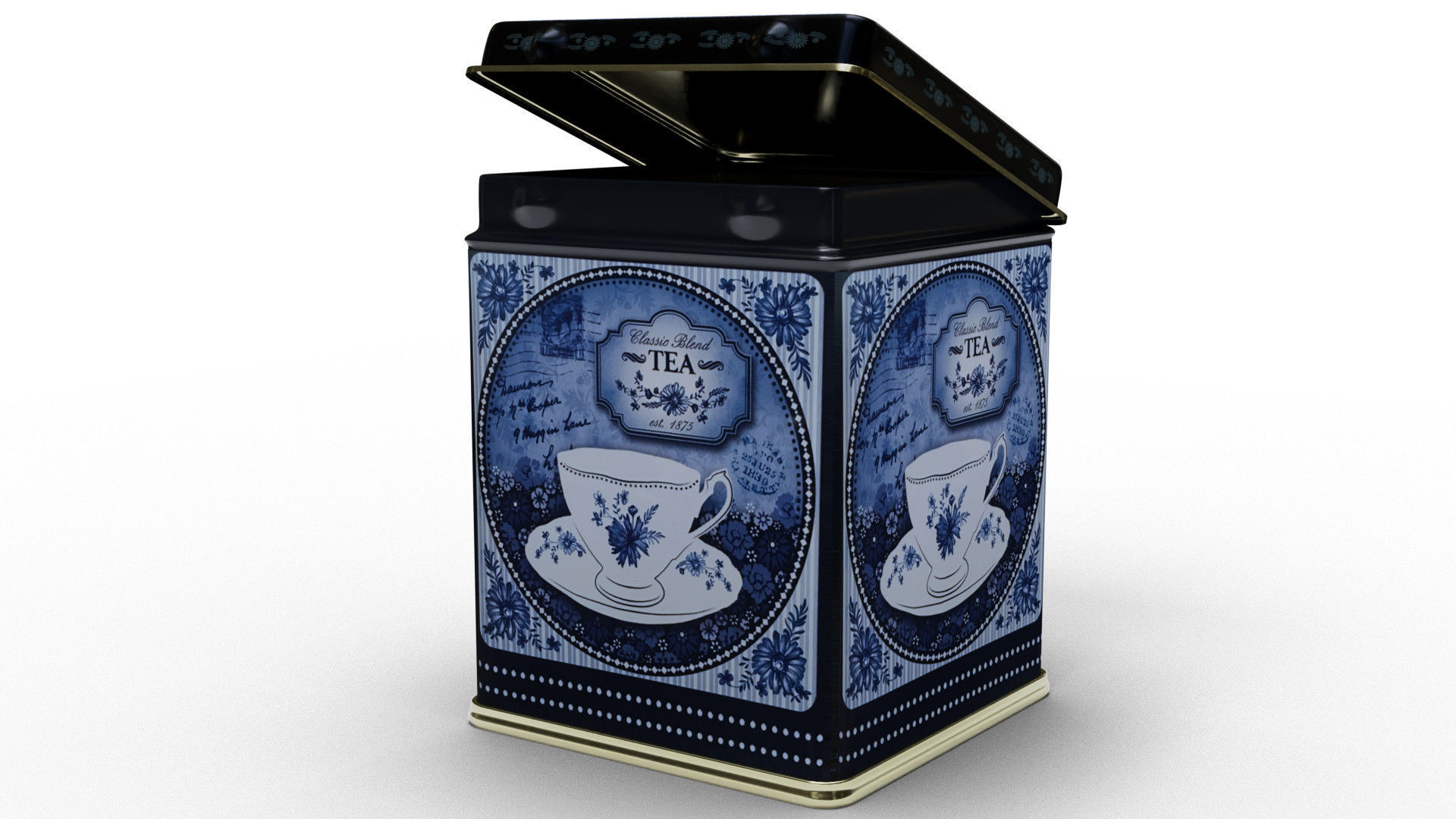 Tin containers 3D model_2