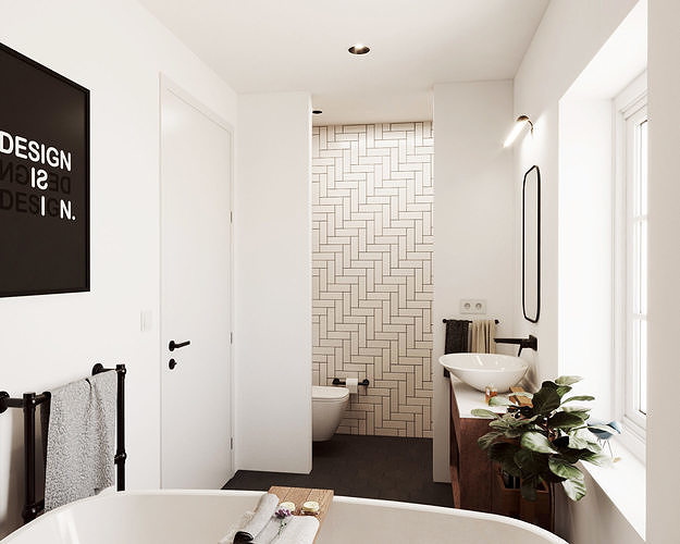 Nice Little Bathroom 3D model