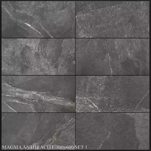 Yurtbay Seramik Magma Anthracite 300x600 Set 1