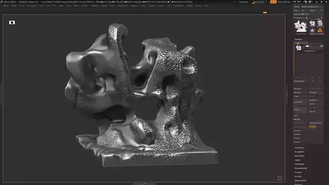 Modern Abstract Decorative sculpture 3d print model