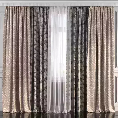 Curtain Set 226 3D model