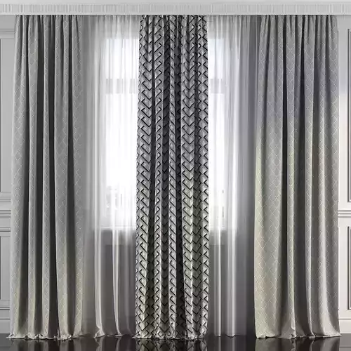 Curtain Set 228 3D model