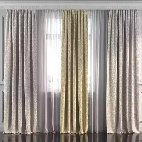 Curtain Set 229 3D model