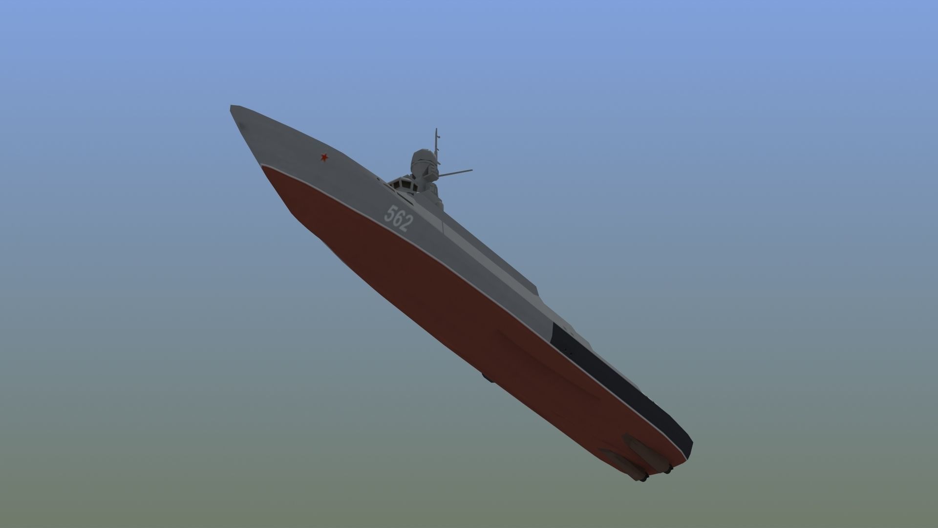 BuyanM Warship Low-poly 3D model_16