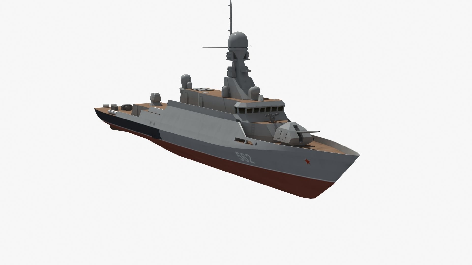 BuyanM Warship Low-poly 3D model_31