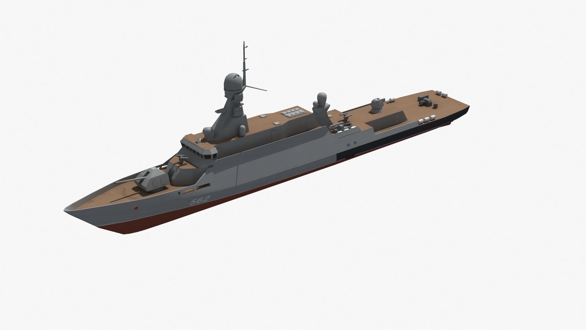 BuyanM Warship Low-poly 3D model_21
