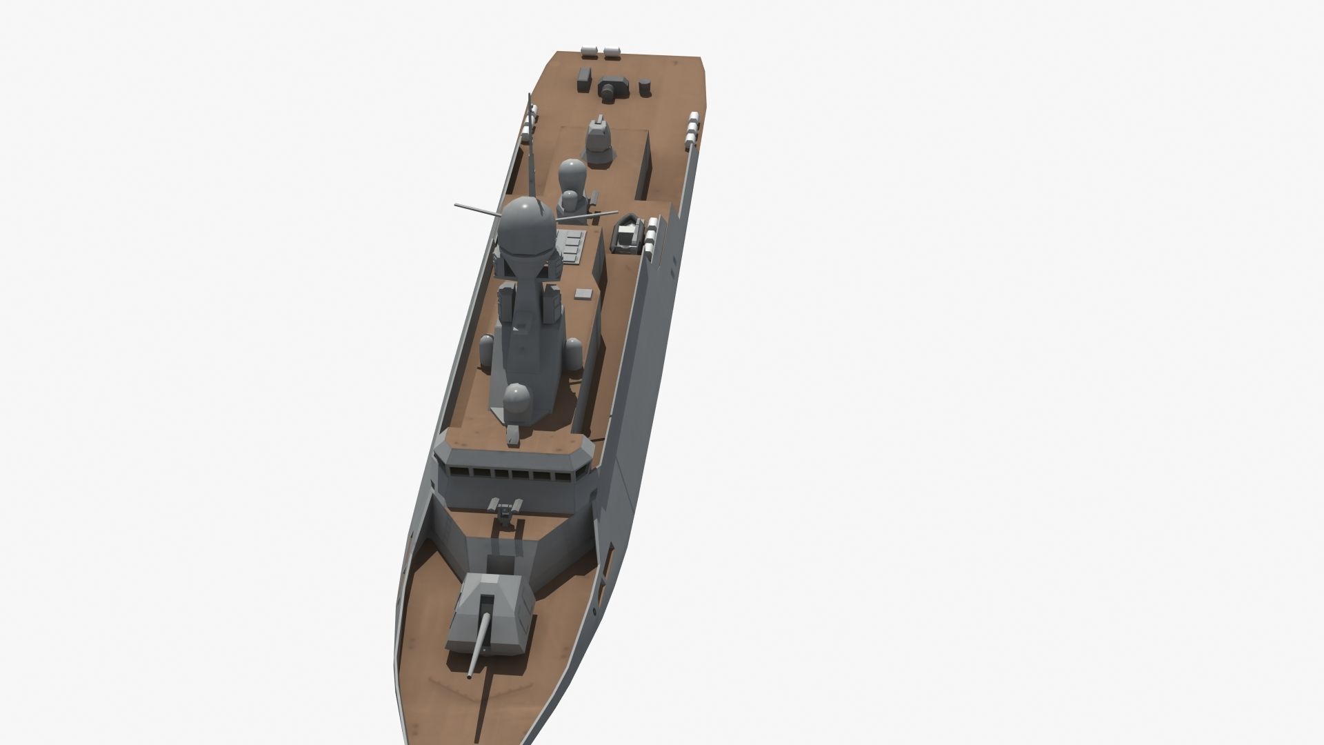 BuyanM Warship Low-poly 3D model_20