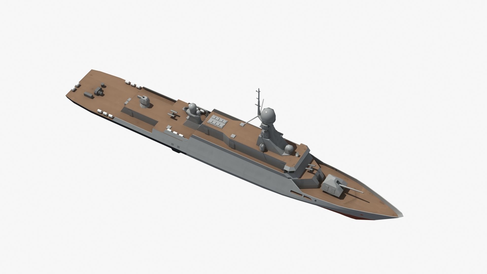 BuyanM Warship Low-poly 3D model_27