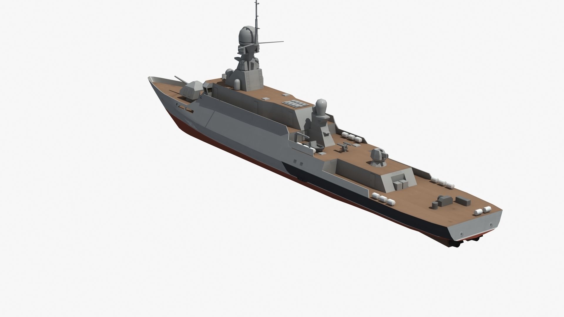 BuyanM Warship Low-poly 3D model_25