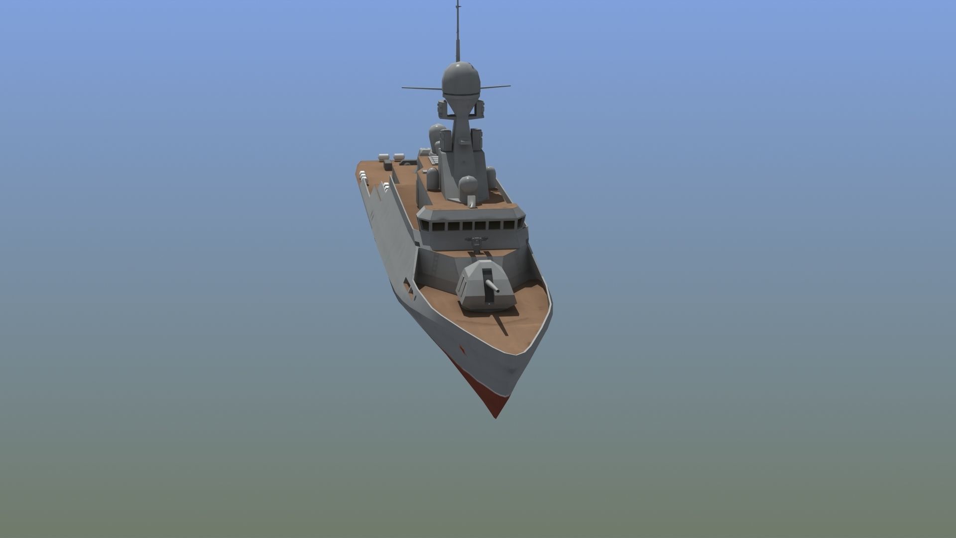 BuyanM Warship Low-poly 3D model_14