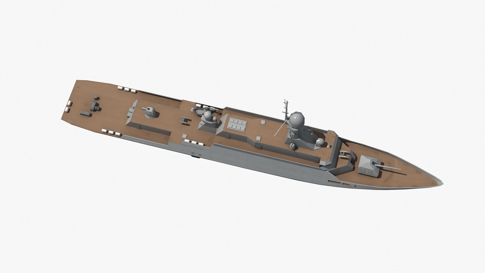 BuyanM Warship Low-poly 3D model_23