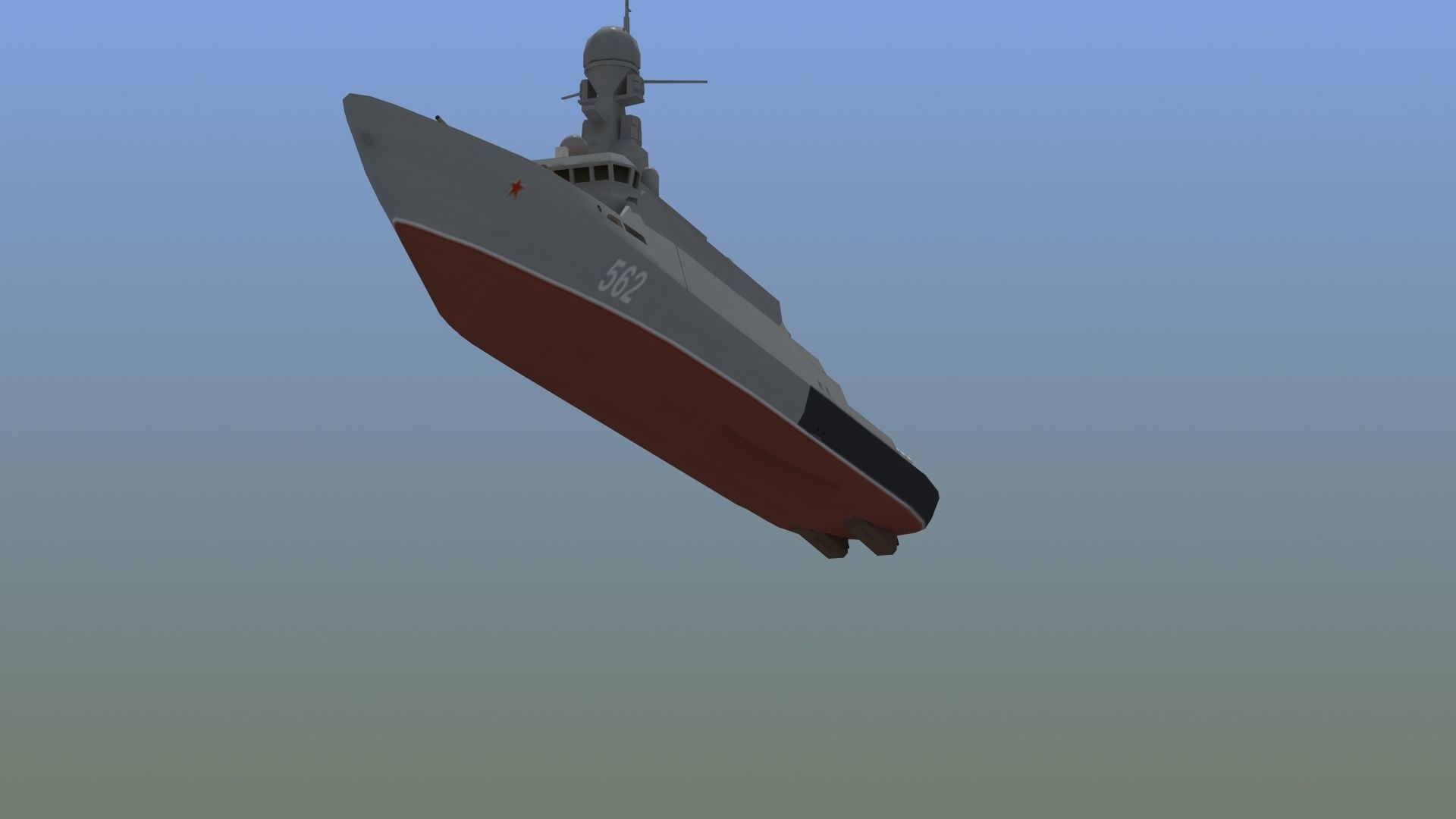 BuyanM Warship Low-poly 3D model_15