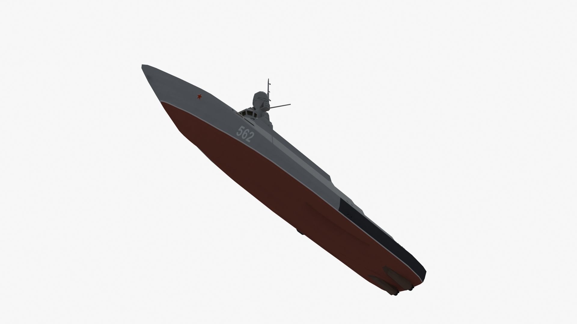 BuyanM Warship Low-poly 3D model_35