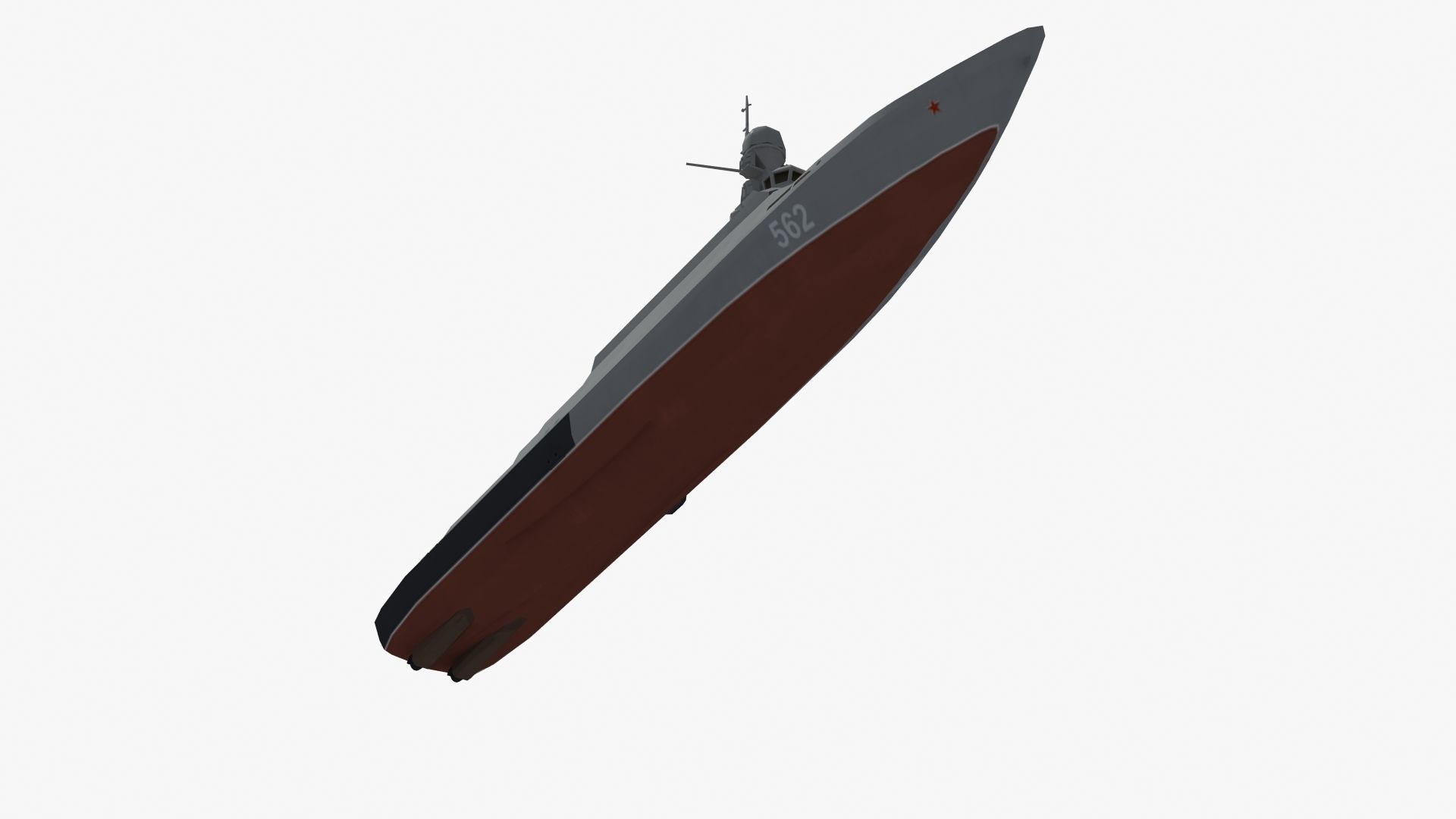 BuyanM Warship Low-poly 3D model_37
